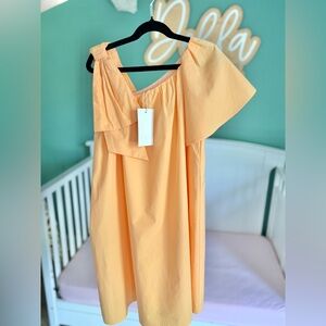 Zara girls 12-13 years orange summer dress